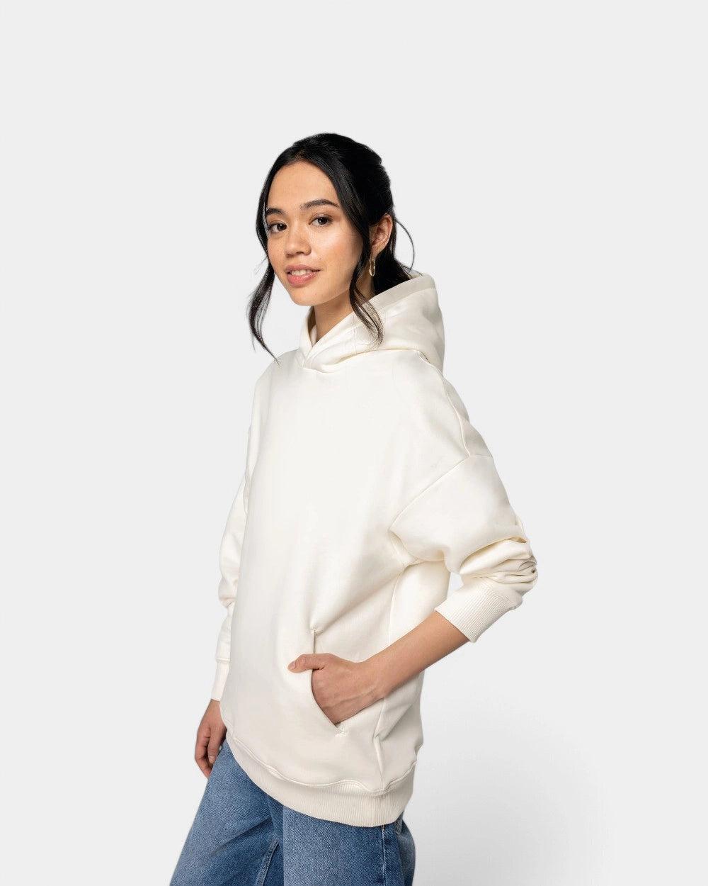 Sweat-shirt à capuche oversize unisexe à personnaliser - 1